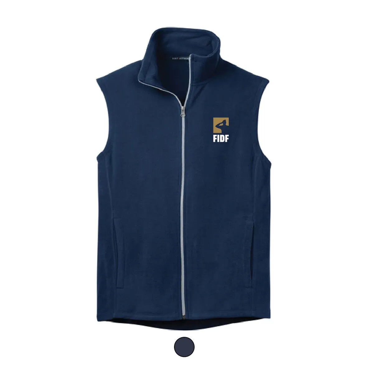Embroidered Fleece Vest